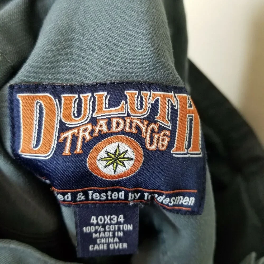 Vintage Duluth Trading Co Mens Straight Leg Jeans Size 40x34 Gorpcore Rugged